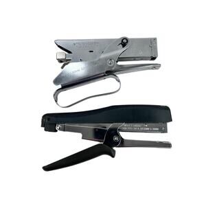 2 Staplers Arrow Fastener P22 Heavy Duty Plier Type and Bostitch B8HDP Stapler